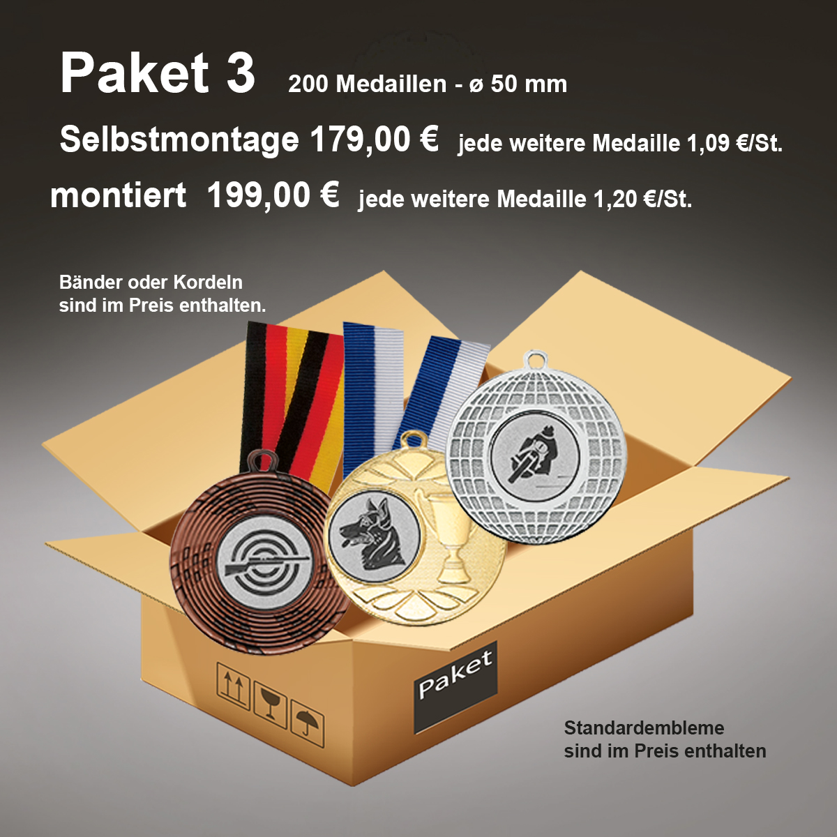 Medaillenpaket 3